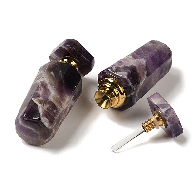 Natural Amethyst Dropper Perfume Bottles DJEW-H010-03G-01-1