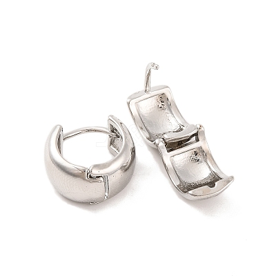 Brass Hoop Earrings for Women EJEW-U015-23P-02-1