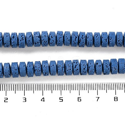 Synthetic Lava Rock Dyed Beads Strands G-H311-09-08-1