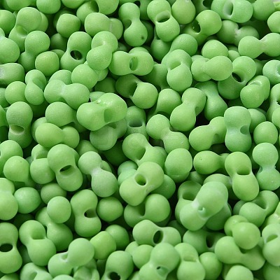 Rubberized Style Glass Seed Beads SEED-Z003-01B-1