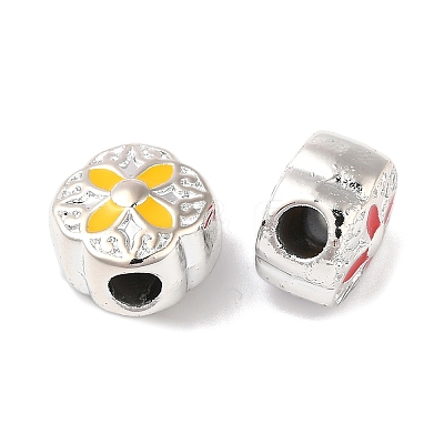 CCB Plastic Enamel European Beads CCB-G018-01-1