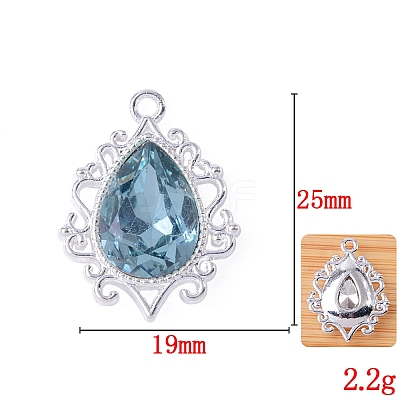 Glass Rhinestone Pendants FIND-WH0021-91S-019-1