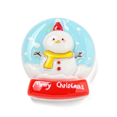 Christmas Opaque Resin Decoden Cabochons RESI-U006-05F-1