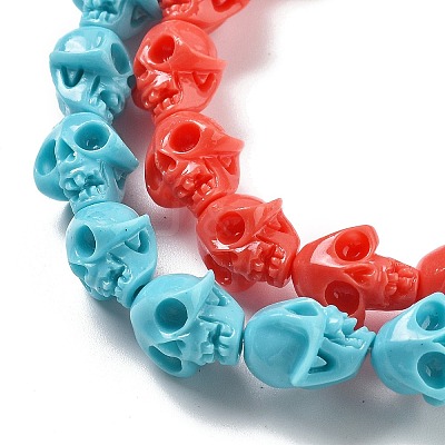 Synthetic Coral Carved Beads Strands CORA-M001-10-M-1