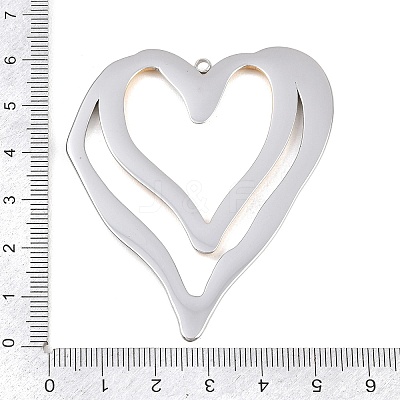 304 Stainless Steel Big Pendants STAS-H249-01GP-1
