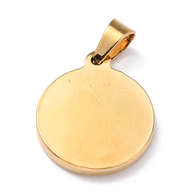 304 Stainless Steel Pendants STAS-J036-010G-1