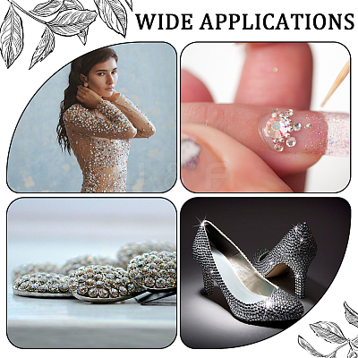 950Pcs Resin Rhinestone Cabochons CRES-WH20004-03F-1