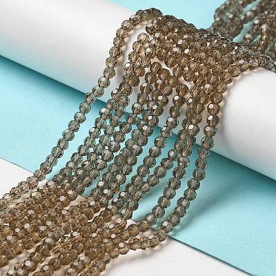 Transparent Glass Beads Strands EGLA-A035-T4mm-D16-1