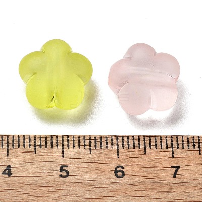 Frosted Transparent Acrylic Beads OACR-A032-31-1