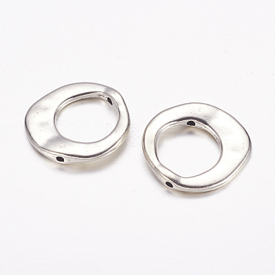 Tibetan Style Irregular Ring Bead Frames X-LF10246Y-NF-1