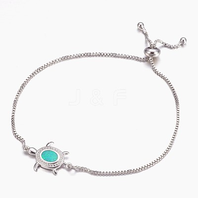 Adjustable Brass Bolo Bracelets BJEW-K204-03-P-1