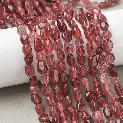 Natural Strawberry Quartz Beads Strands G-D329-A01-1