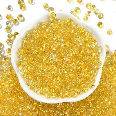 6/0 Spray Paint Fringe Glass Seed Beads SEED-H003-11A-1