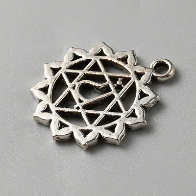 Chakra Zinc Tibetan Style Alloy Pendants LS-FIND-WH0137-05B-AS-1