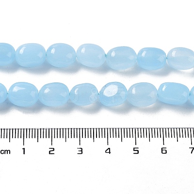 Natural White Jade Beads Strands G-E614-B01-1