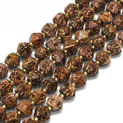 Natural Starburst Jasper Beads Strands G-I376-A60-01-1