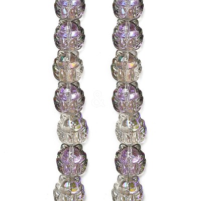 Electroplate Glass Bead Strands EGLA-H110-01HR-04-1