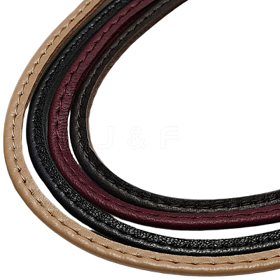 Leather Eyeglass Necklace Strap AJEW-CL0005-06A-1