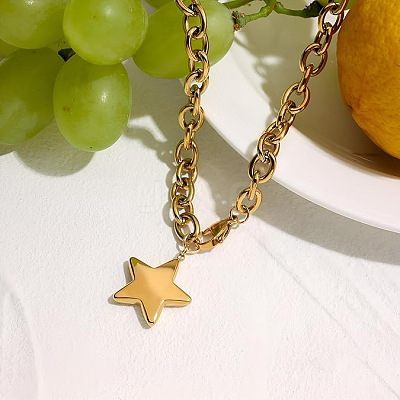 304 Stainless Steel Pendant Necklaces FS-WG3FEE6-01-1