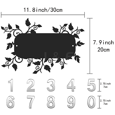 DIY House Number Kits AJEW-CN0001-39-1