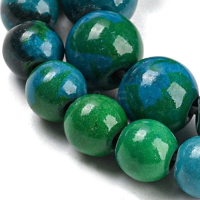 Synthetic Chrysocolla Beads Strands G-L529-B01-10mm-1