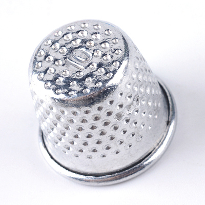 Aluminum Finger Thimbles Metal Shield Sewing Grip Protector LS-FIND-R032-06P-1