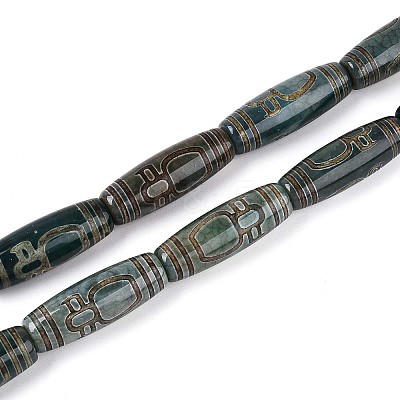 Tibetan Style dZi Agate Beads Strands G-N357-03A-02-1