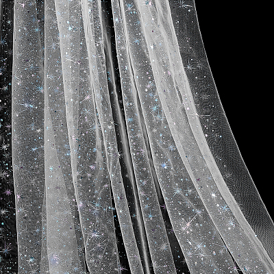 Star Pattern Nylon Fabric DIY-PH0038-37D-1