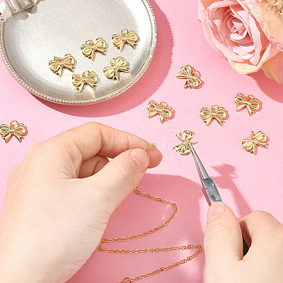 12pcs Brass Pendants KK-BBC0020-28-1