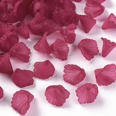Frosted Acrylic Bead Caps MACR-S371-10A-706-1