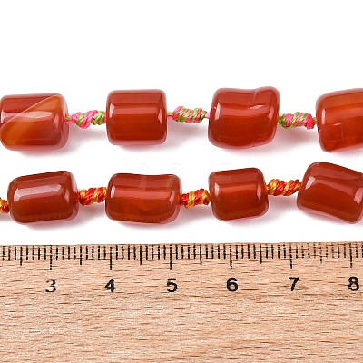 Natural Red Agate Beads Strands G-F825-C01-01-1