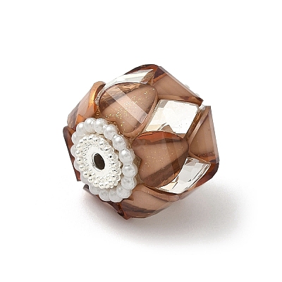 Transparent Acrylic Beads CLAY-NH0003-04S-08-1