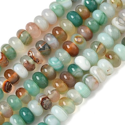Natural Banded Agate Beads Strands G-F790-I01-01N-1