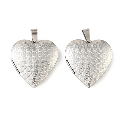 316 Stainless Steel Locket Pendants STAS-K321-27P-1