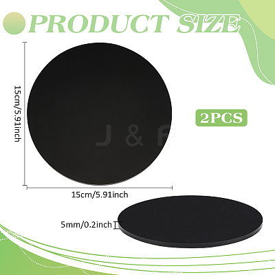 Flat Round Acrylic Chassis Display Pedestals DIY-FG0005-55E-1