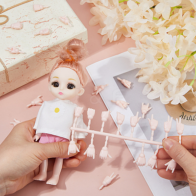 2 Sets Plastic Palm Model DIY-DC0004-35A-1
