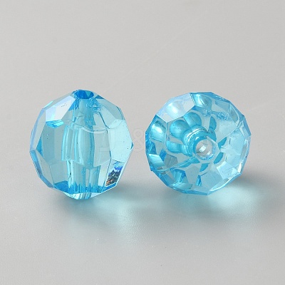 130Pcs Transparent Acrylic Beads OACR-WH0050-04A-1