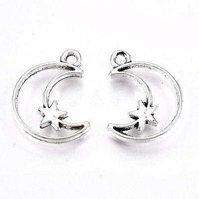 Tibetan Style Alloy Pendants TIBE-S323-035AS-RS-1