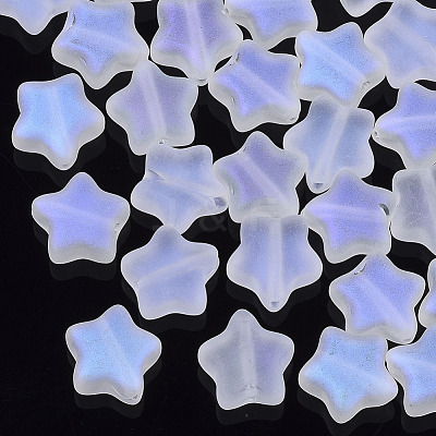 Electroplate Glass Beads X-GLAA-N035-01-C02-1