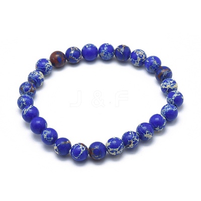 Synthetic Regalite Bead Stretch Bracelets BJEW-K212-A-023-1-1
