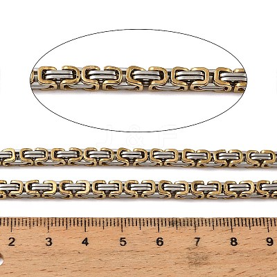 304 Stainless Steel Byzantine Chains SA-E001-20GP-B-1