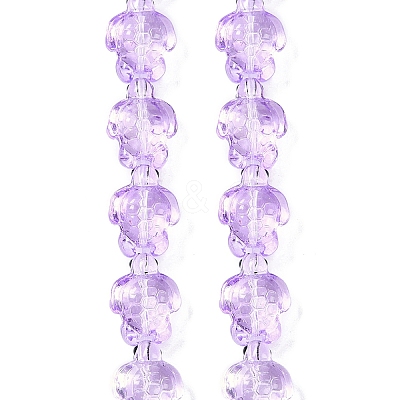 Transparent Glass Enamel Beads Strands GLAA-B021-06B-1