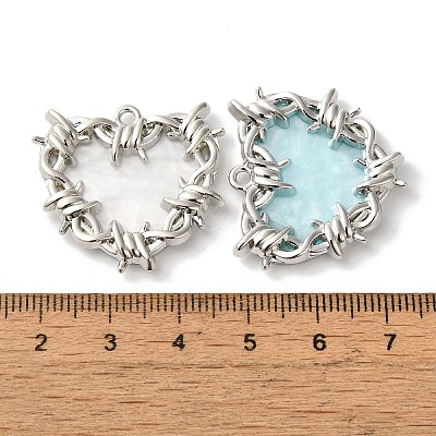 Heat Rack Plating Alloy Pendants FIND-I039-025P-1