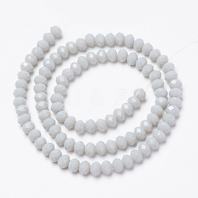 Opaque Solid Color Glass Beads Strands EGLA-A034-P1mm-D15-1