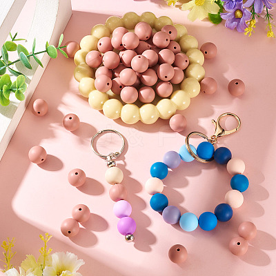 50Pcs Food Grade Eco-Friendly Silicone Beads SIL-TADJ0001-03D-1