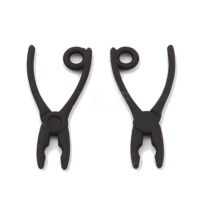 Spray Painted Alloy Pendants PALLOY-K003-09-1