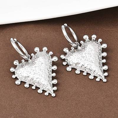 304 Stainless Steel Heart Hoop Earrings LS-EJEW-K268-74P-1
