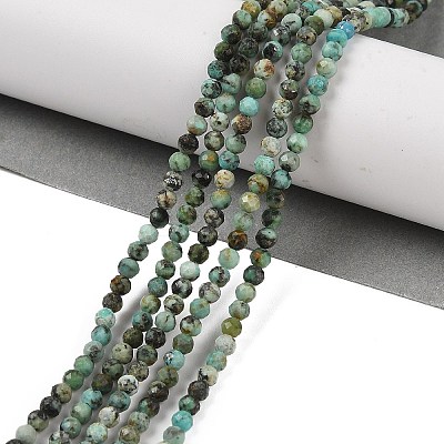 Natural African Turquoise(Jasper) Beads Strands X-G-P472-01-1