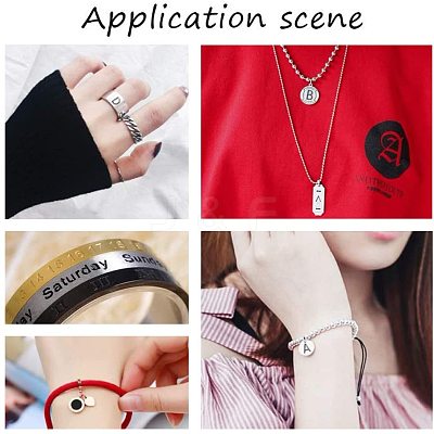 Iron Seal Stamps AJEW-G018-04-1