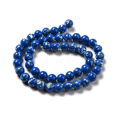 Synthetic Turquoise and Sea Shell Assembled Beads Strands G-D482-01D-03-1